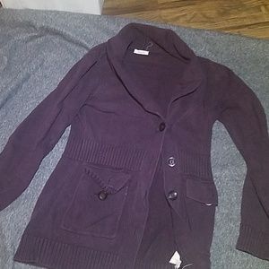 Dark purple cardigan